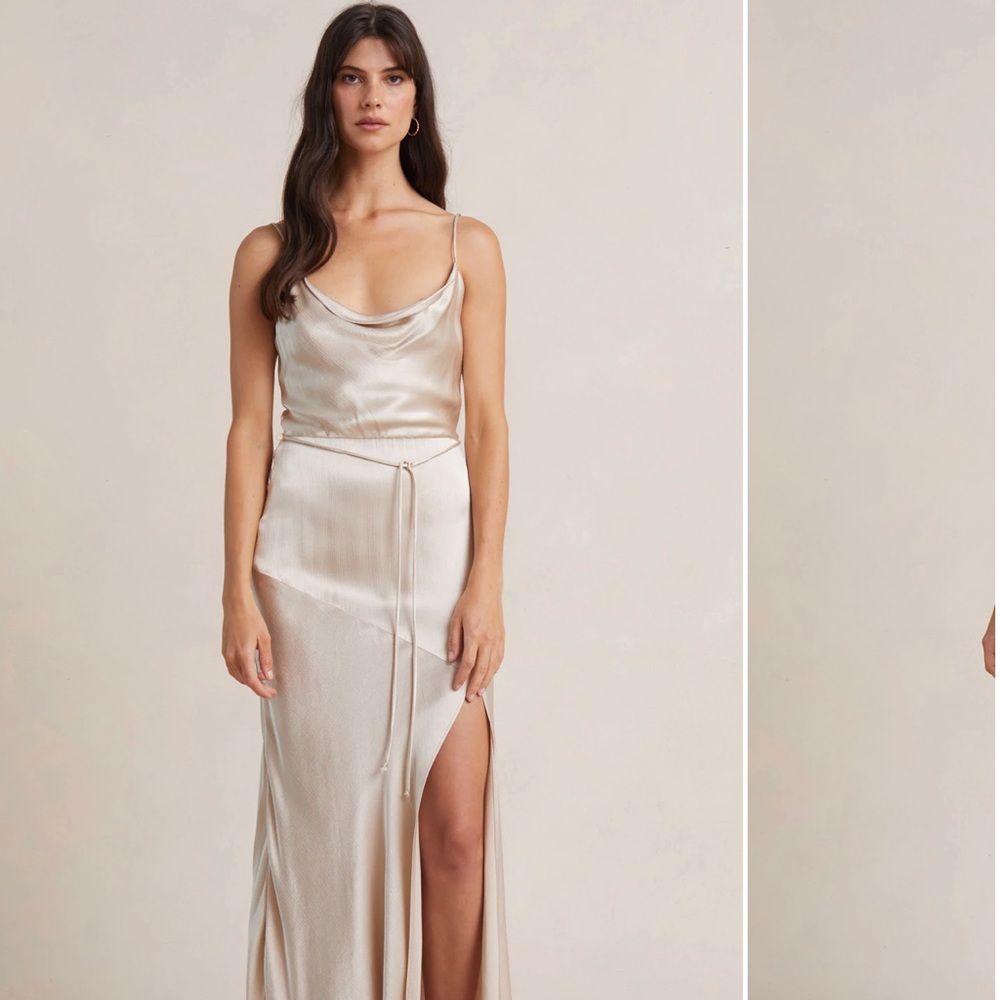 BEC + BRIDGE Moon Dance Midi dress in Sand US 4/AU 8 Never worn Tags on